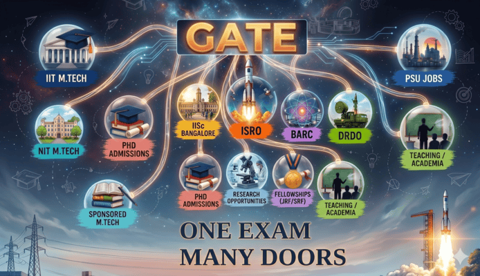 GATE is one examination that opens many doors to your professional life