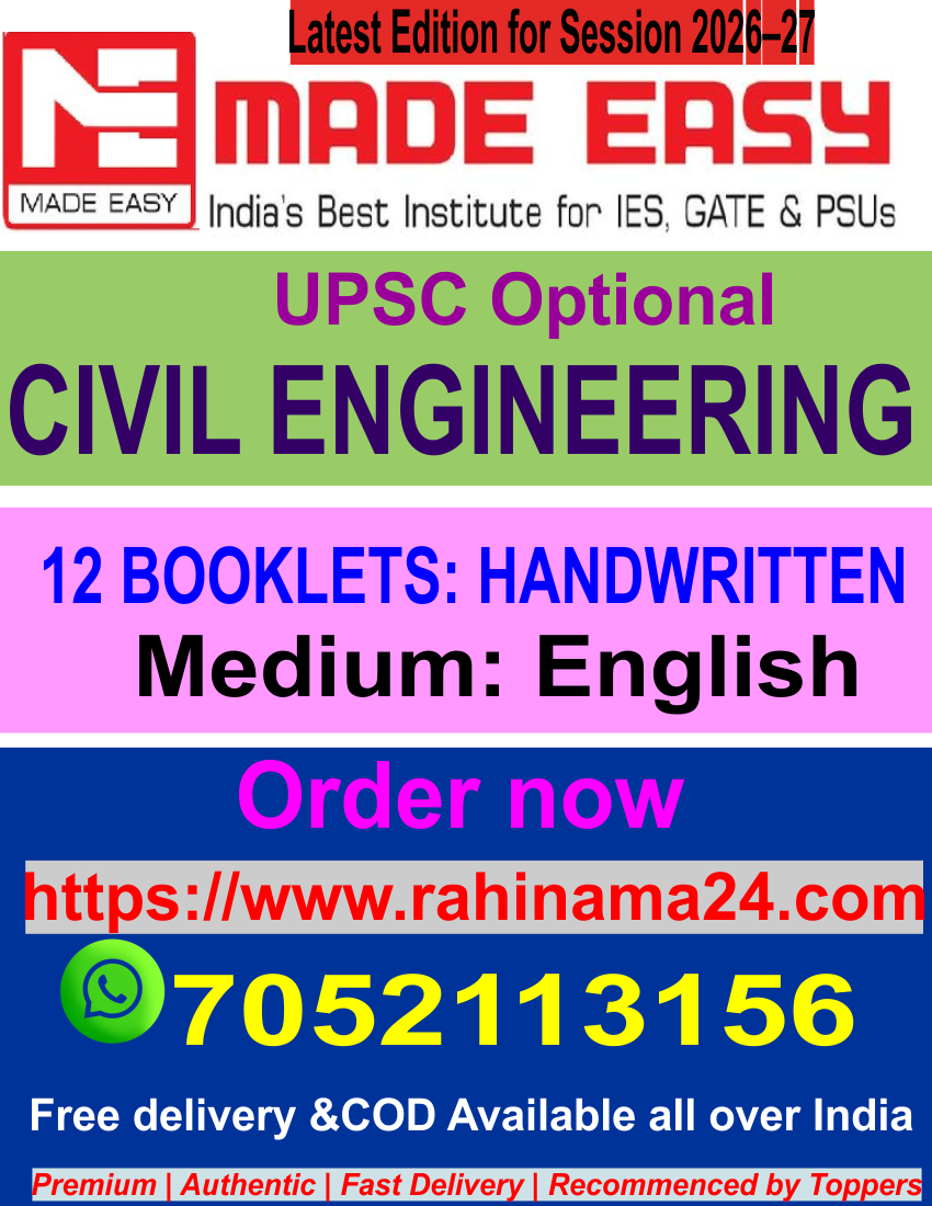 MADE EASY's UPSC CIVIL ENGINEERING
