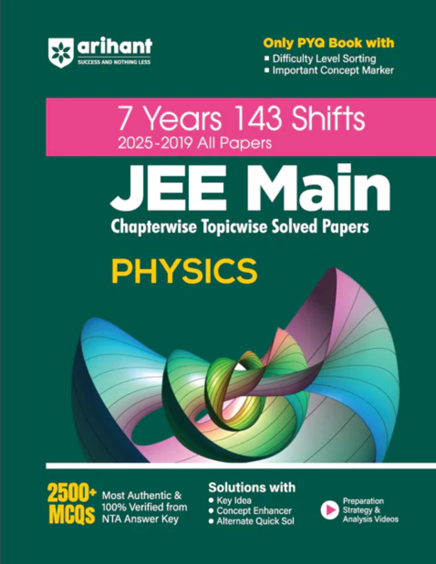 JEE MAINS Physics | 7 Years 143 Shifts (2025-2019 All Papers) | Chapterwise- Topicwise Solved Papers