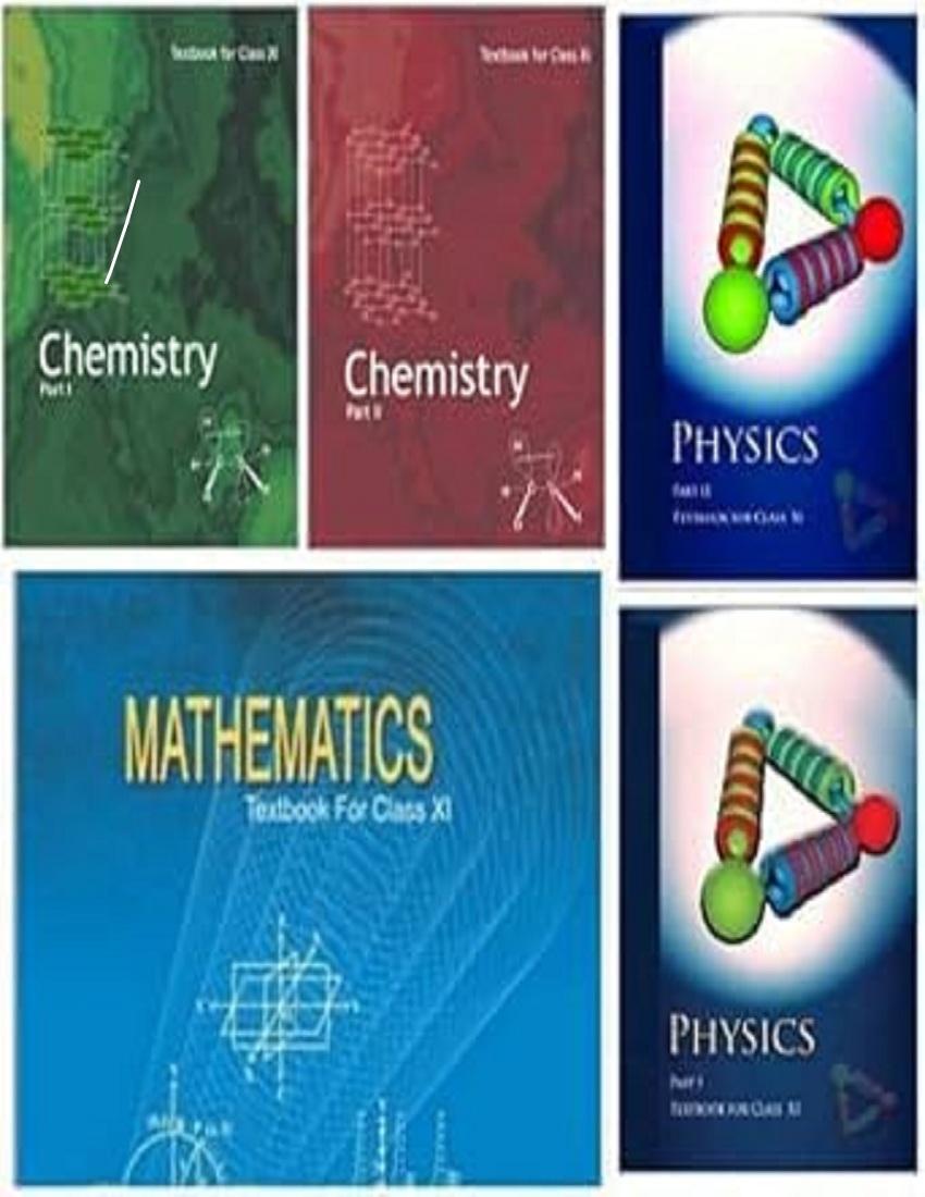 NCERT CLASS-11 Text Books Mathematics, Physics 1 & 2 , Chemistry 1 & 2 (5 BOOKS COMBO) Latest Edition
