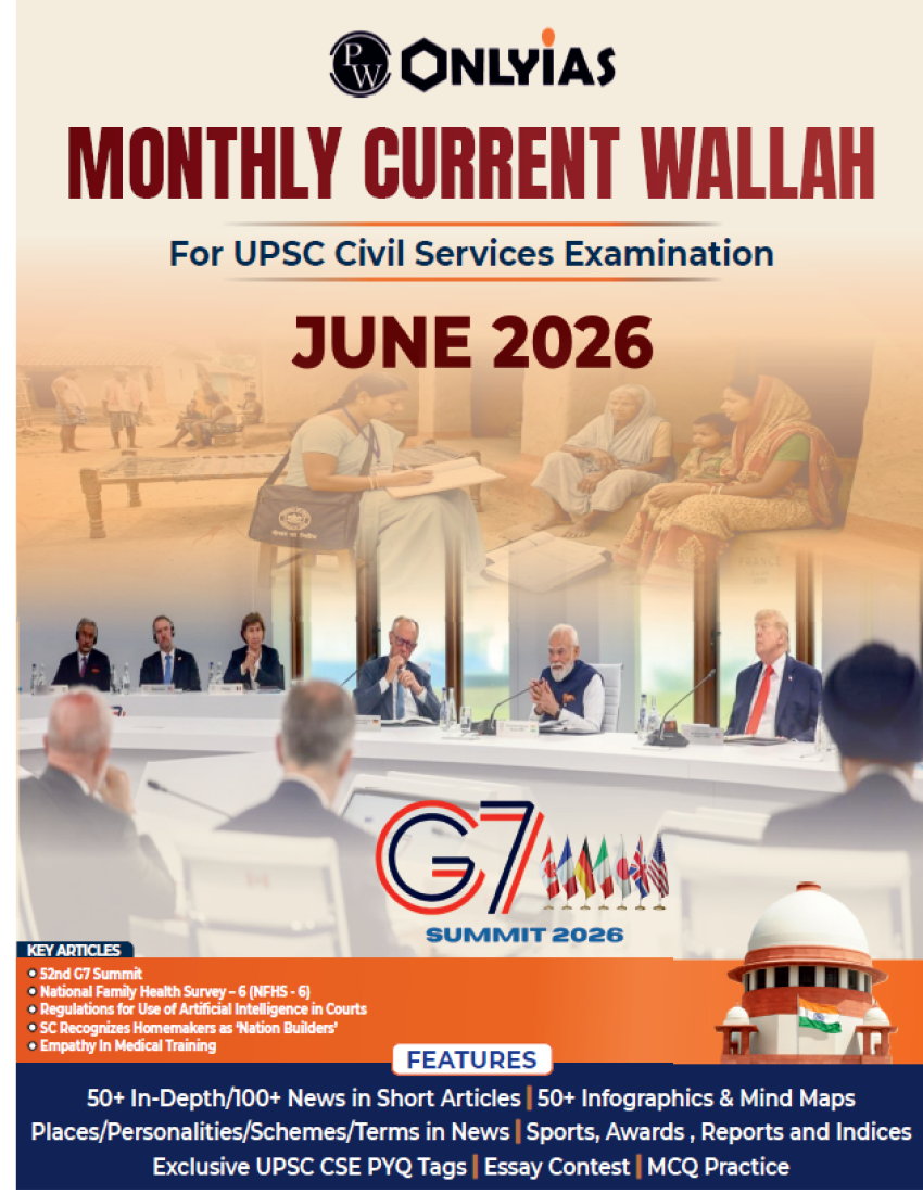PW OnlyIAS's MONTHLY CURRENT WALLAH | JUNE 2026