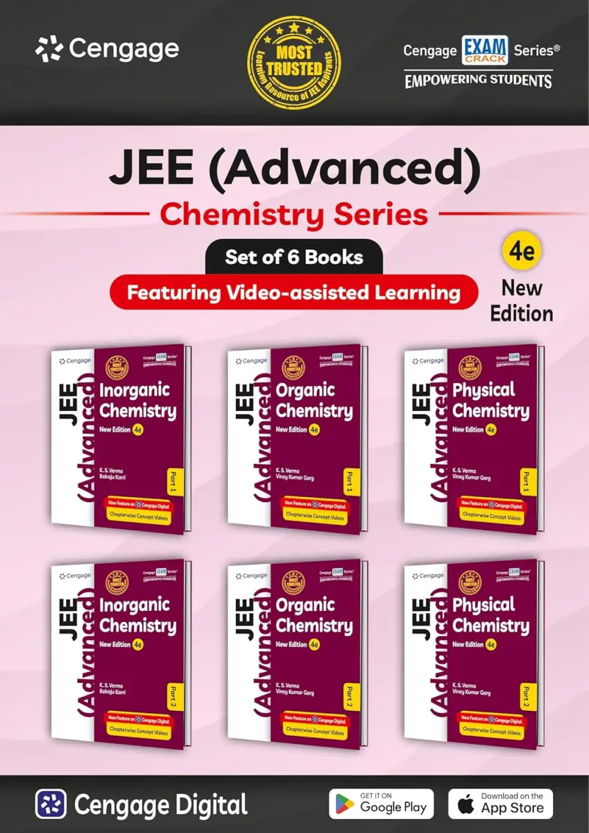 IIT JEE Advanced | 4th Edition Cengage | Chemistry 2026-27 | 6 books + Free DPP