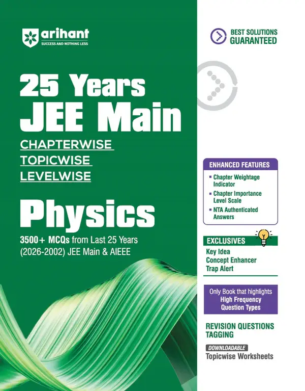 25 Years JEE Main Physics | Chapterwise Topicwise Levelwise 3500+ MCQs (2026–2002)