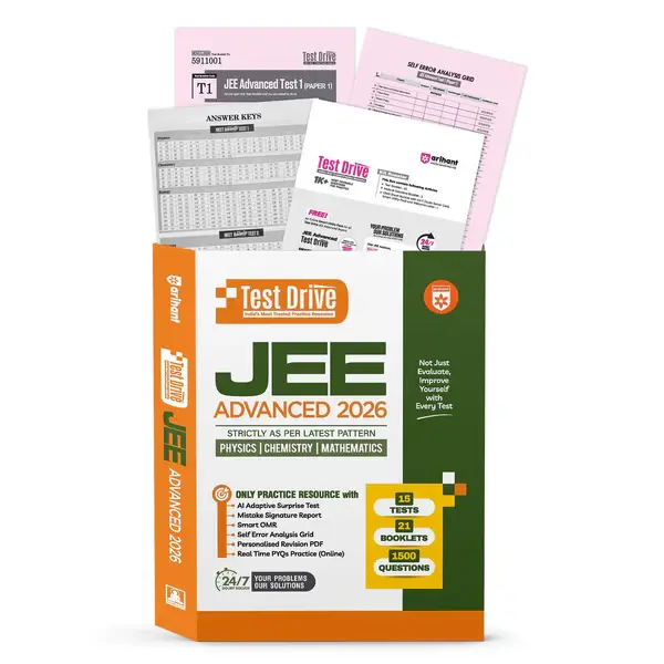 JEE Advanced 2026 Test Drive | Physics, Chemistry & Maths | 15 Tests, 21 Booklets & 1500 Questions
