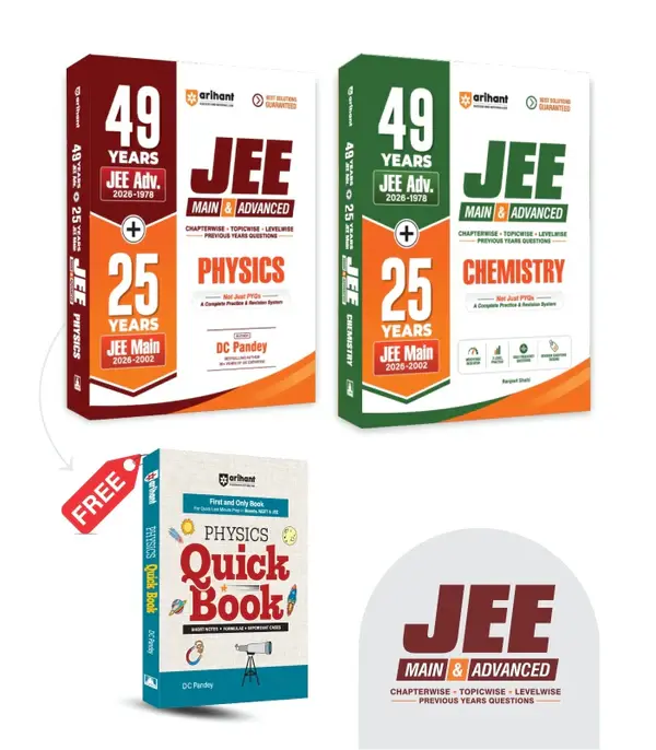 Combo of 49 Years JEE Advanced (1978 - 2026) & 25 Year JEE Main (2002 - 2026) | Chemistry, Physics | With Free Physics Quick Books| English Medium