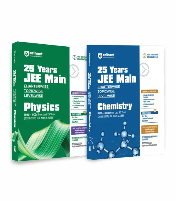 Combo of 25 Years JEE Main | Physics & Chemistry| Chapterwise Topicwise Levelwise 3500+ MCQs (2026–2002) for JEE Main & AIEEE | English Medium