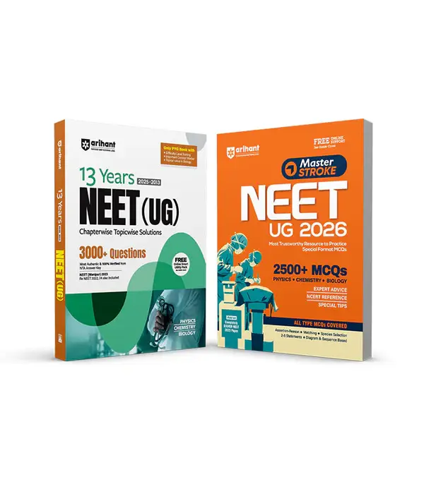 Combo of Masterstroke Neet UG & 13 Year Solved Papers (2025-2013) | Physics, Chemistry & Biology | English Medium