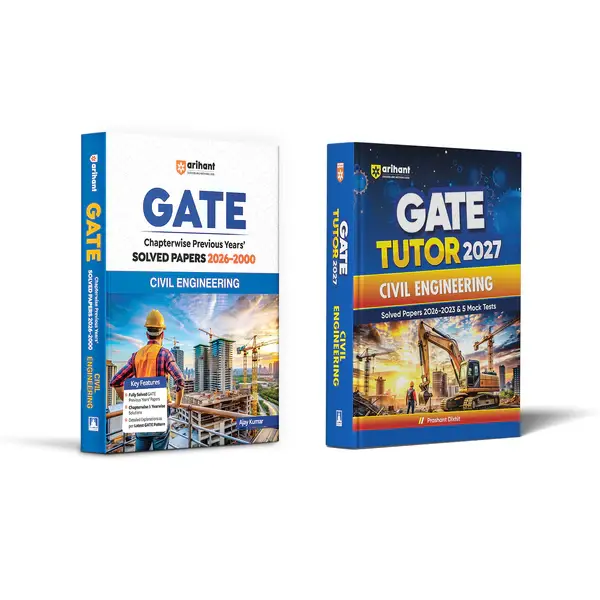 Combo of GATE Tutor 2027 Electronics & Communication Engineering | Solved Papers 2023–2026 & 5 Mock Tests & Chapterwise Solved Papers 2026–2000 | English Medium