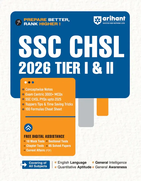 SSC CHSL (Tier I & II) 2026 | Complete Study Guide with Conceptwise Notes, 3000+ Exam-Centr