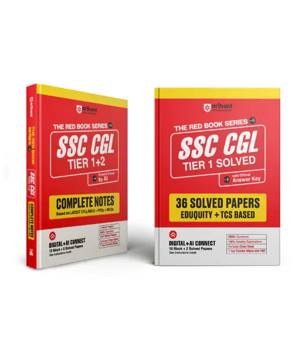 Combo of SSC CGL (Tier 1) Exam 2026 | Complete Notes & 36 Solved Papers (Eduquity + TCS Based) | English Medium