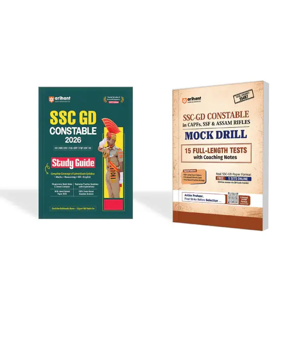 Combo of SSC GD Constable Exam 2026 | Study Guide & 15 Full-Length Tests with Coaching Notes | English Medium