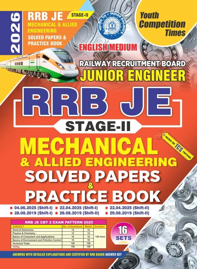 English Medium_RRB JE Mechanical & Allied Engineering (Stage II) Solved Papers & Practice Book 2026