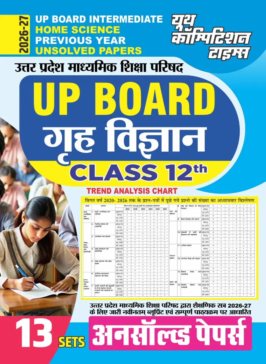Hindi Medium) UP Board Intermediate (Class 12th) Home Science Previous Year (13 Sets) Unsolved Papers - 2026-27