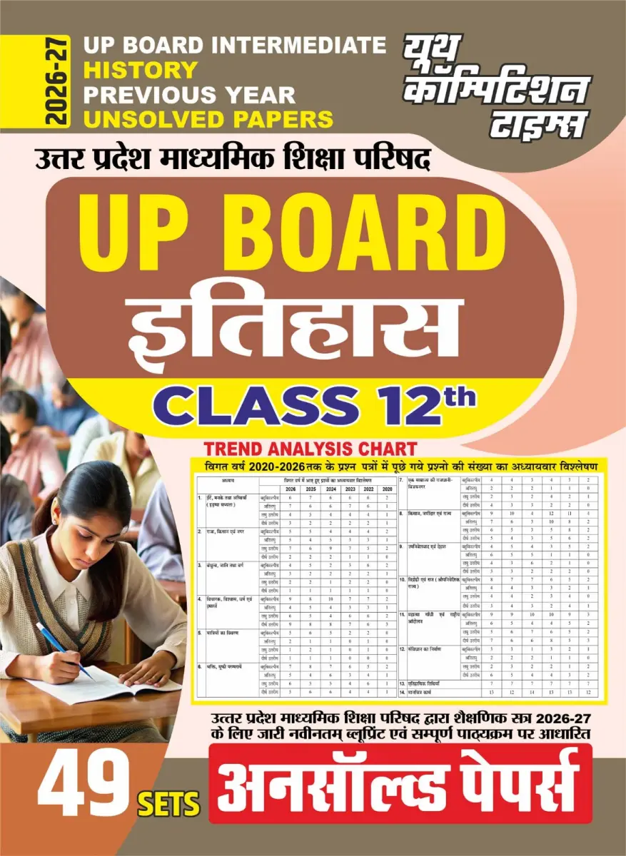 Hindi Medium) UP Board Intermediate (Class 12th) History Previous Year (49 Sets) Unsolved Papers - 2026-27