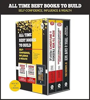All Time Best Books To Build Self-Confidence, Influence & Wealth (Box Set of 3 Books)