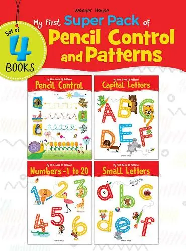 My First Super Boxset of Pencil Control and Patterns : Pack of 4 interactive activity books to practice Patterns, Numbers and Alphabet