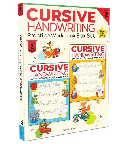 Cursive Handwriting - Everyday Letters and Sentences : Level 2 Practice Workbooks For Children (Set of 2 Books): Everyday Letters and Sentences