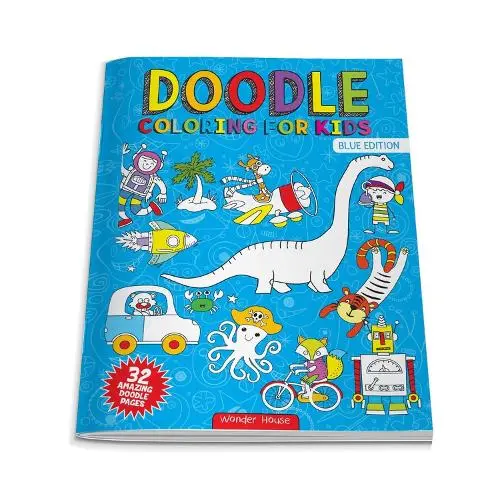 Doodle Coloring For Kids - Blue Edition: Blue Edition