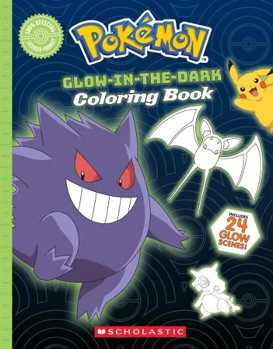 Pokemon: Glow-in-the-Dark Coloring Book: (Pokemon) (Paperback) | Released: 15 Jul 2025