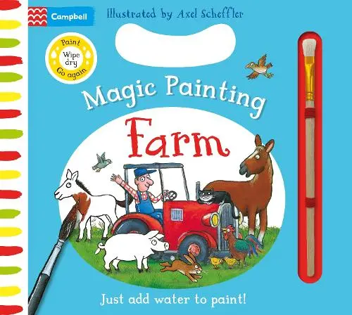 Farm Magic Painting: Just add water to paint!(Campbell Magic Painting) (Board book) | Released: 08 May 2025