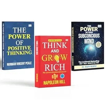 The Power of Positive Thinking + The Power of Your Subconscious Mind + Think and Grow Rich (Set of 3) | Original English Edition | Best Motivational & Mindset Books