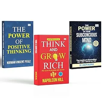 The Power of Positive Thinking + The Power of Your Subconscious Mind + Think and Grow Rich (Set of 3) | Original English Edition | Best Motivational & Mindset Books