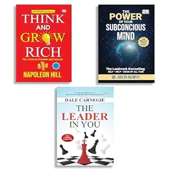 The Leader in You + The Power of Your Subconscious Mind + Think and Grow Rich (Set of 3) | Original English Edition | Best Leadership, Psychology & Motivational Books