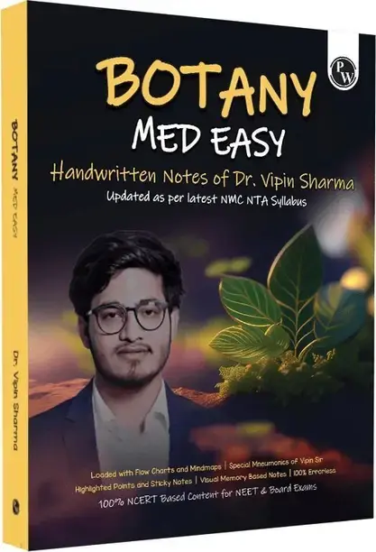Physics Wallah Private Limited PW Botany Med Easy Notes by Dr. Vipin Sharma: NEET & Boards | Flowcharts & Mnemonics (English, Paperback, Sharma Vipin)
