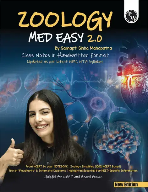 Physics Wallah Private Limited Pw Zoology Med Easy 2.0 for Neet and Board Exams 2025-26 | Flowcharts, Schematic Diagrams l Samapti Sinha Mahapatra Handwritten
