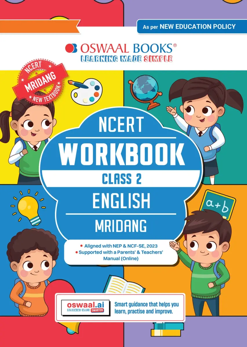 Workbook Based on NCERT Textbook Mridang English Class 2 | With Grammar Worksheets & Activity Based Questions | For Exam 2026-27 | As per NCF & NEP