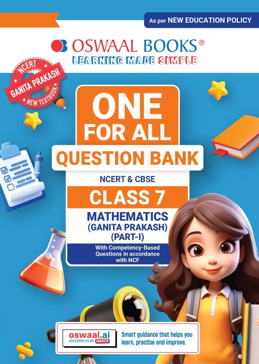 CBSE Class-7 One for All Mathematics (Ganita Prakash) Part-1 For 2026-27 Exam | As Per Latest NCERT & CBSE Syllabus |