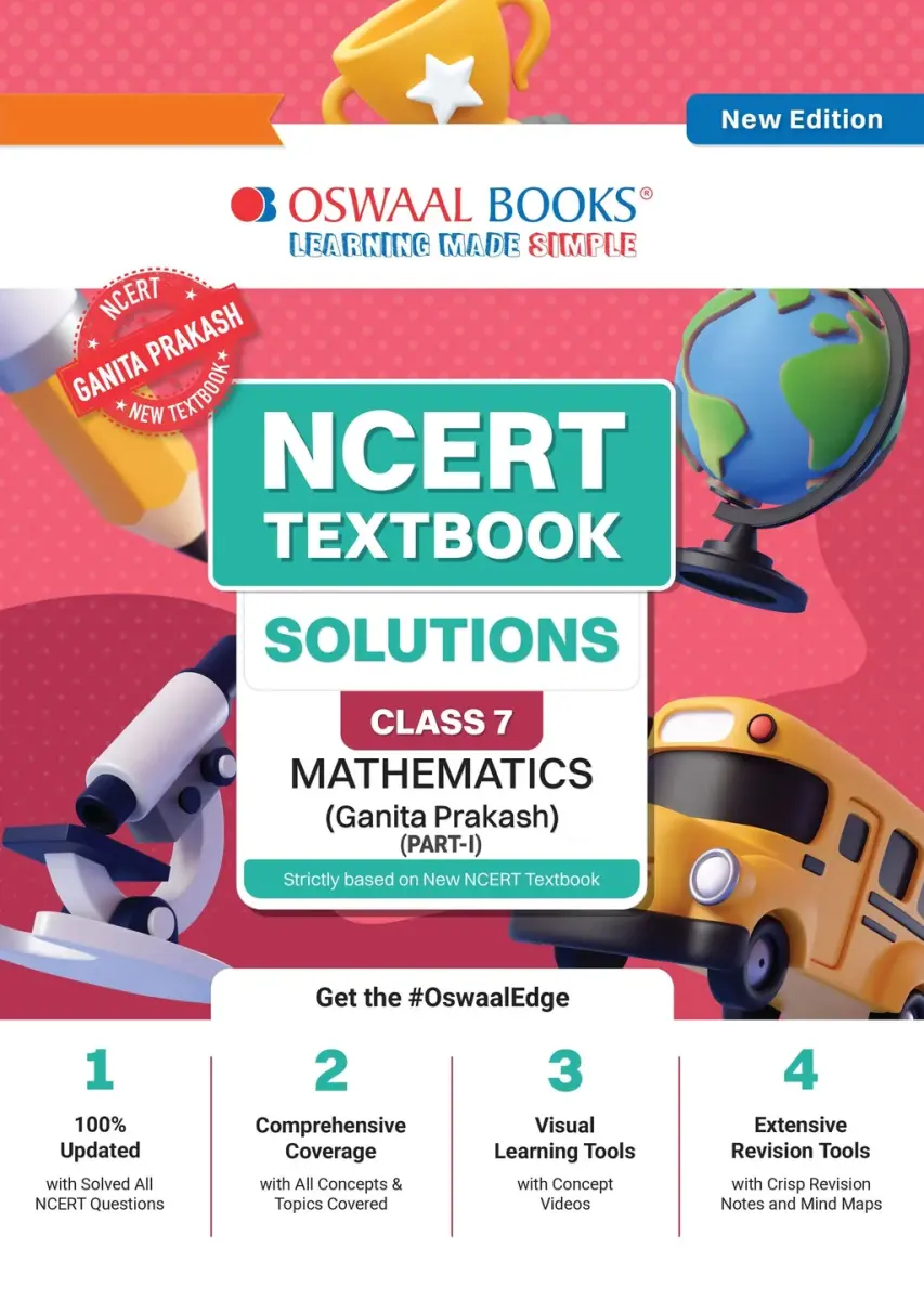 NCERT Textbook Solutions Mathematics Part-1 Class 7 | For CBSE 2026-27 Exam