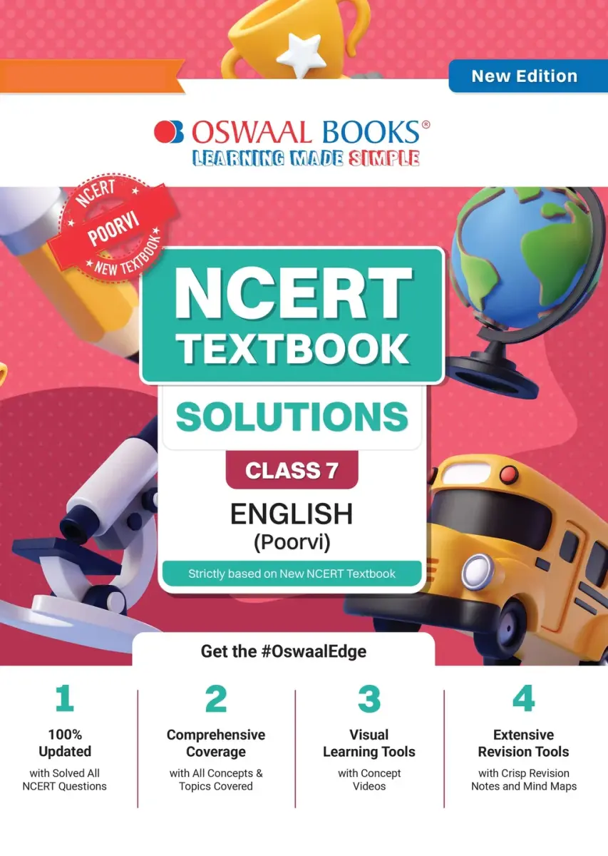 NCERT Textbook Solutions English Class 7 | For CBSE 2026-27 Exam | Based on Latest NCERT Poorvi | With Complete Solutions of Objective & Subjective Questions for Practice