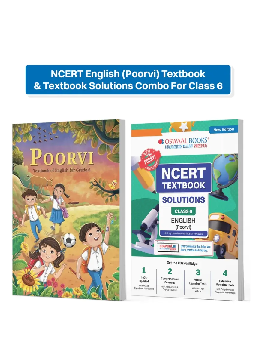 NCERT English (Poorvi) Textbook & Textbook Solutions Combo For Class 6