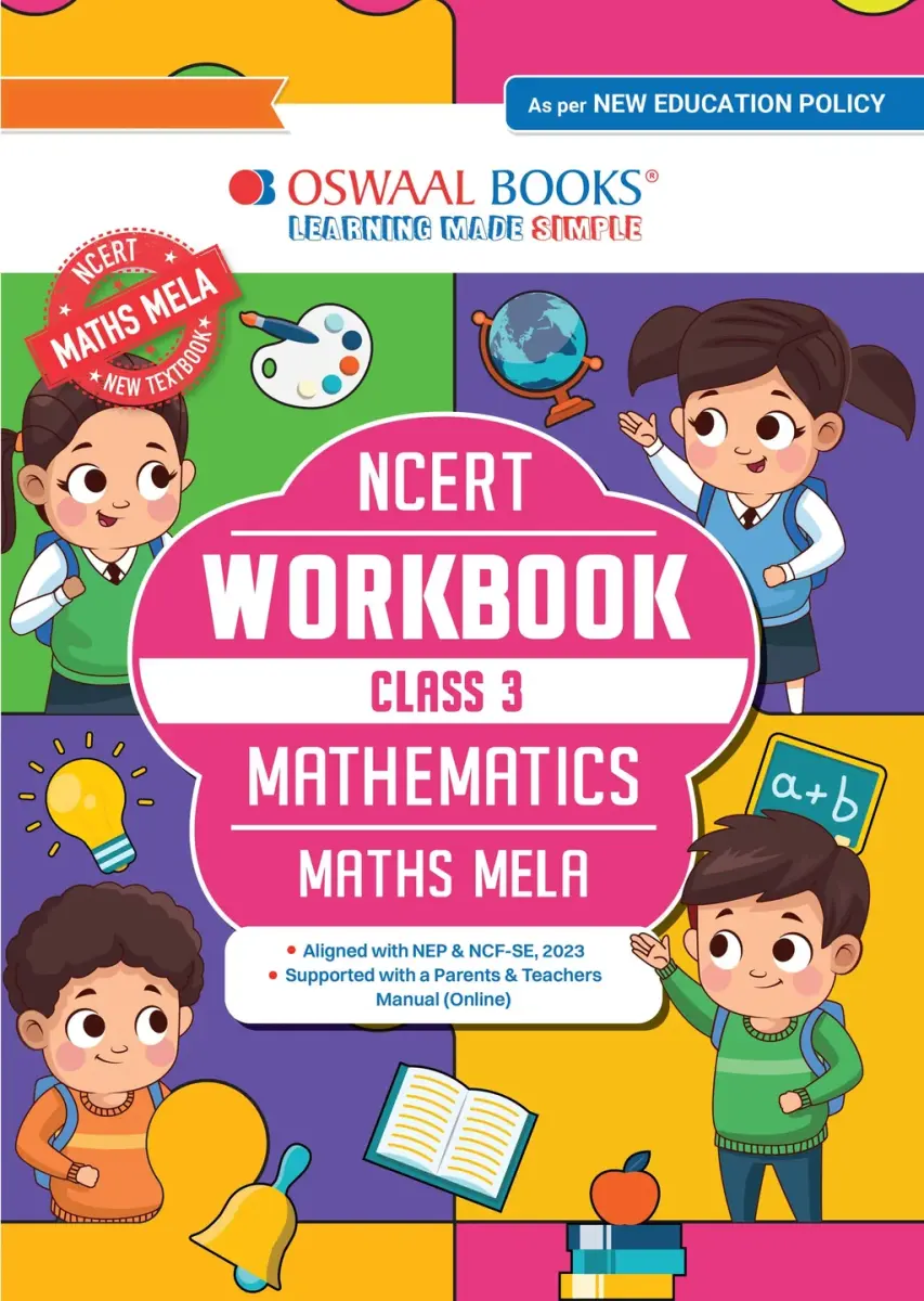 Workbook Based on NCERT Textbook Maths Mela Mathematics Class 3 | With Practice Worksheets & Activity-Based Questions
