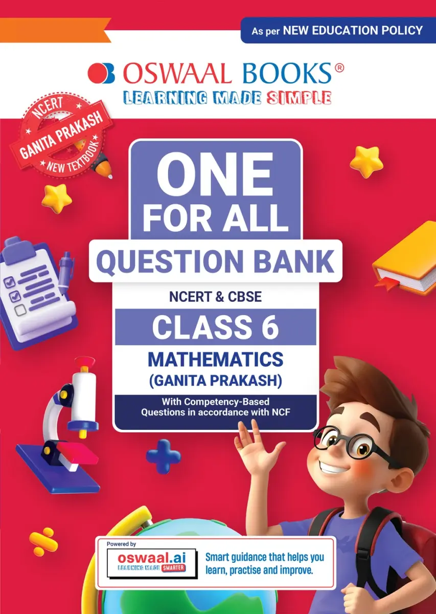 CBSE Class-6 One for All Mathematics (Ganita Prakash) For 2026-27 Exam | As Per Latest NCERT & CBSE Syllabus |
