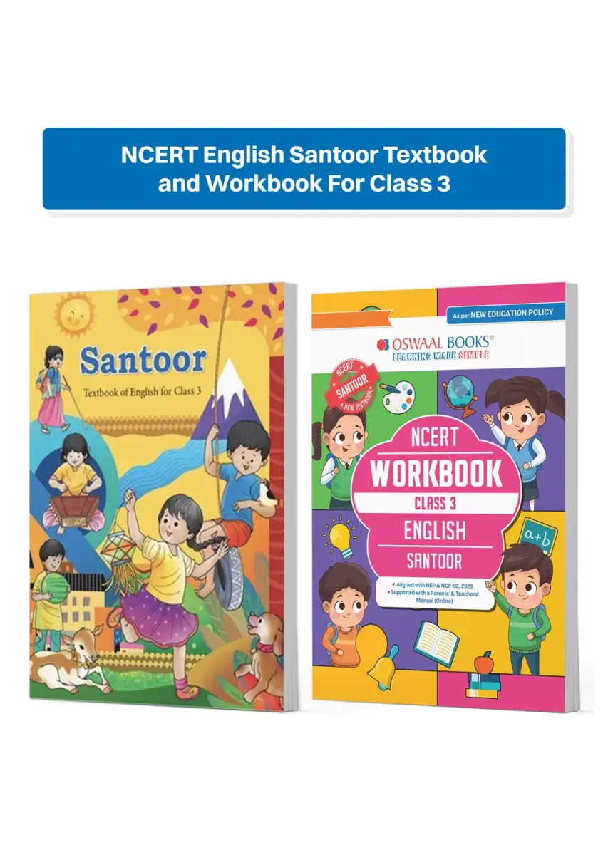 NCERT English Santoor Textbook and Workbook For Class 3