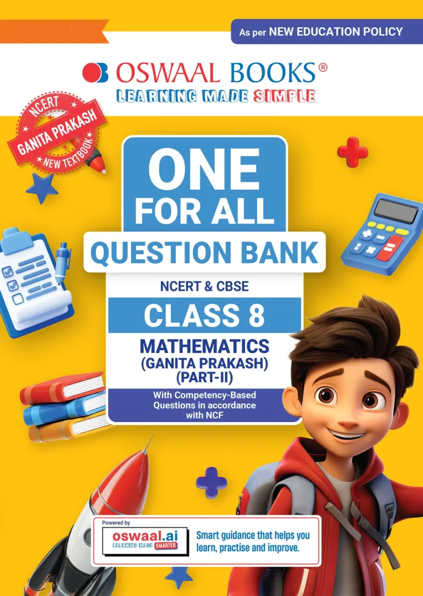 CBSE Class-8 One for All Mathematics (Ganita Prakash) Part-2 For 2026-27 Exam | As Per Latest NCERT & CBSE Syllabus
