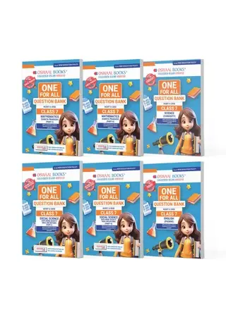 One For All Question Banks NCERT & CBSE Class 7 (Set of 6 Books) Mathematics Part-1, Part-2, Science