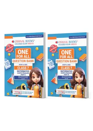 One For All Question Banks NCERT & CBSE Class 7 (Set of 2 Books) Mathematics Part-1 & Part-2 (For Latest Exam)