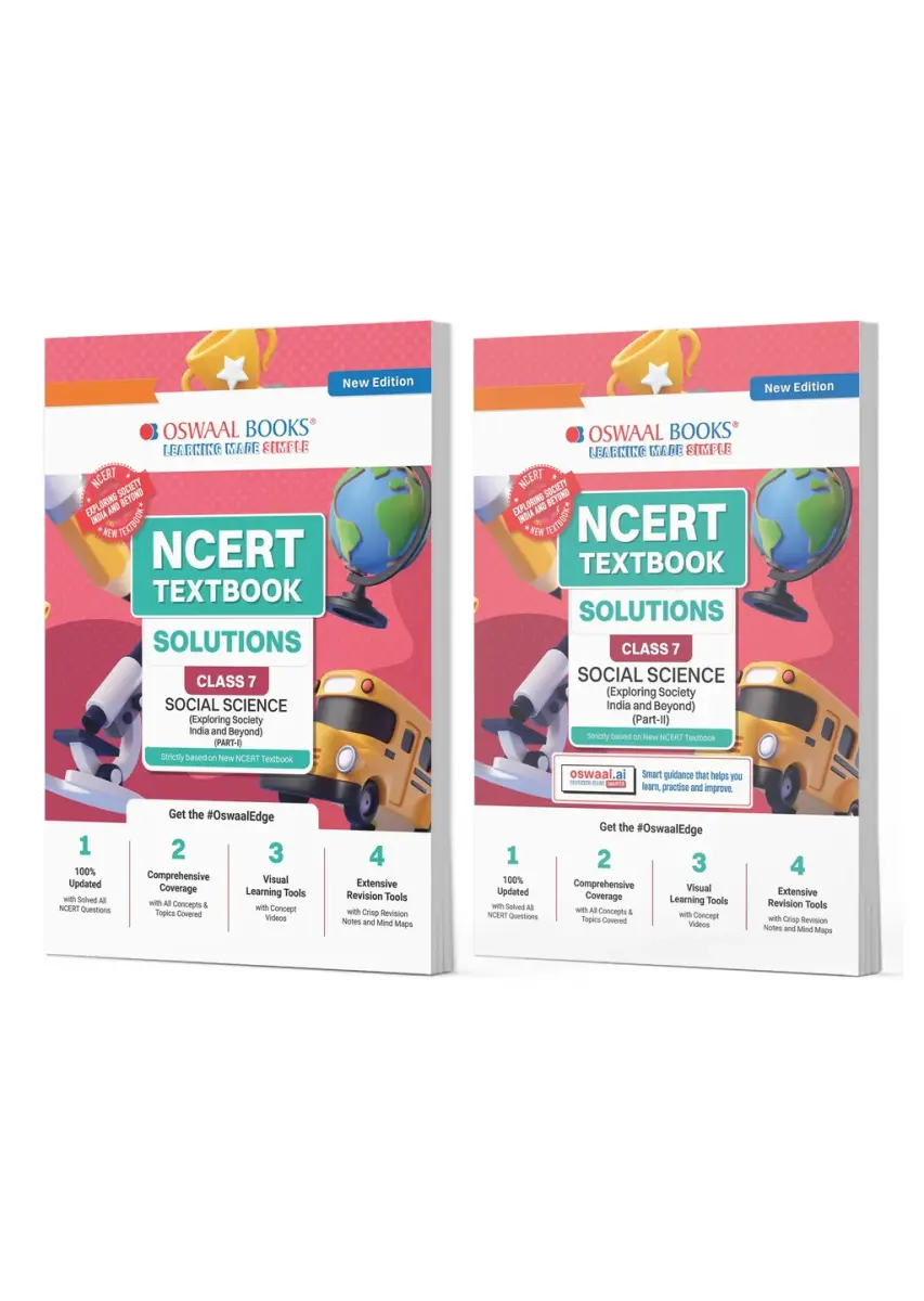 NCERT Textbook Solutions Class 7 Social Science (Exploring Society India And Beyond) Part-1 & Part-2 | Set of 2 Books | For Latest Exam