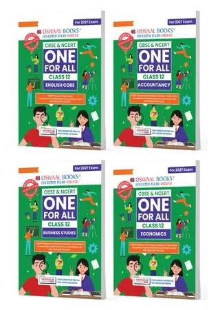 CBSE & NCERT One for All Class 12 English Core, Accountancy, Business Studies & Economics (Set of 4 Books) | Includes 2026 Papers