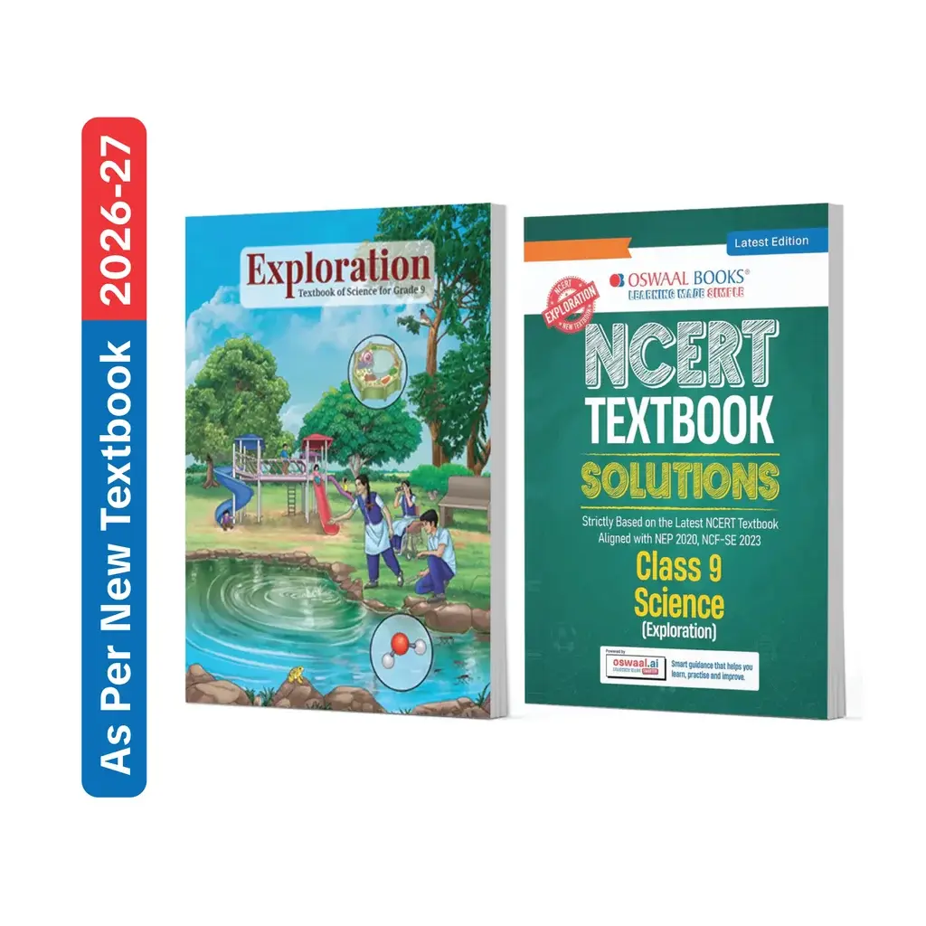 CBSE NCERT Class 9 Science - Exploration Textbook and Textbook Solutions Supplement (Set of 2 Books)