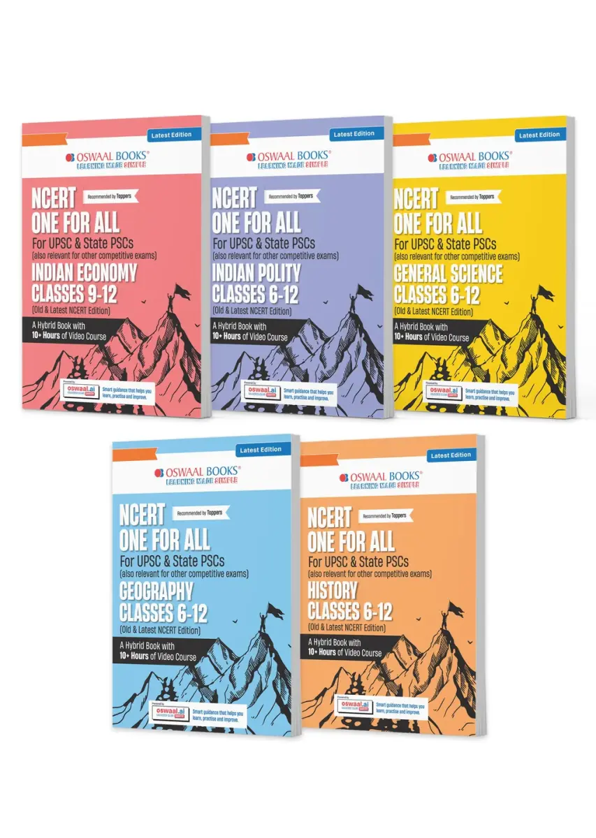 NCERT One for All Book For UPSC and State PSCs History, Geography, General Science, Indian Polity and Indian Economy