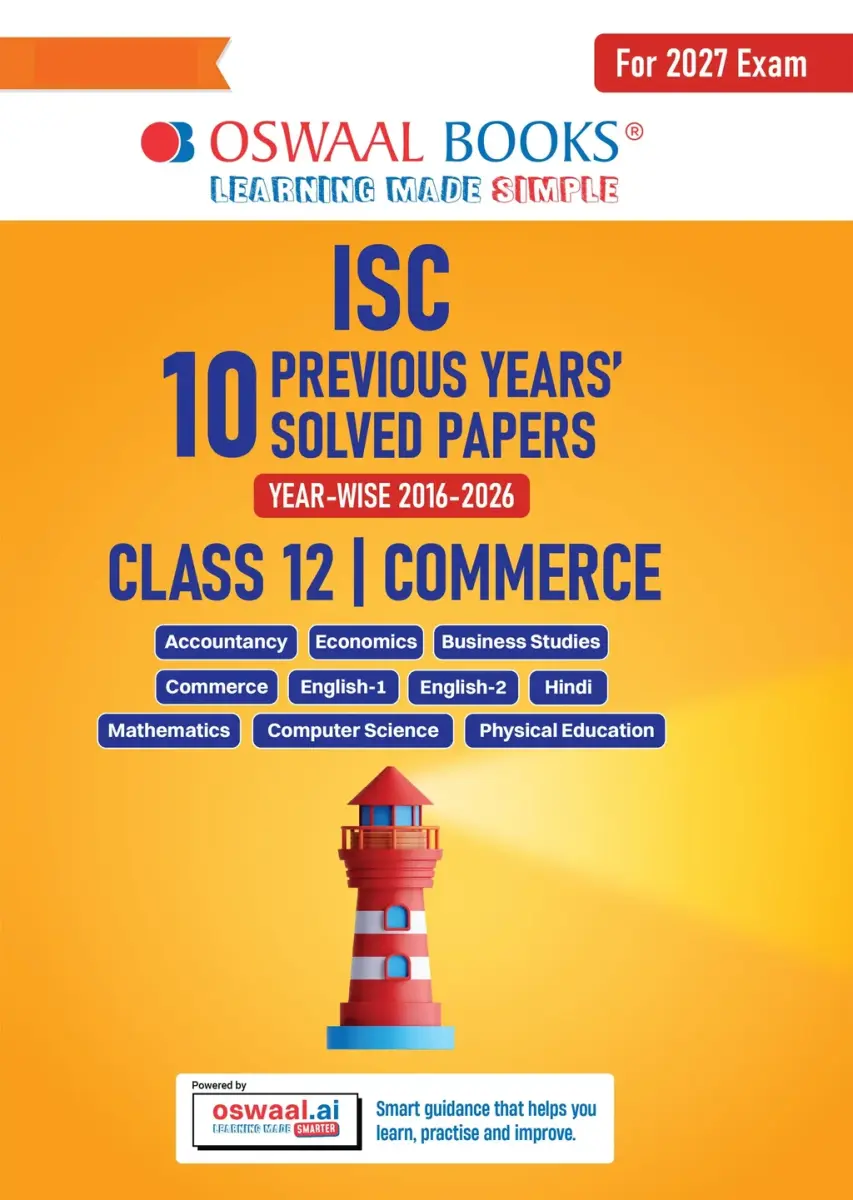 ISC 10 Previous Years' Solved Papers (2016-2026) | Class 12 Commerce: Accountancy,