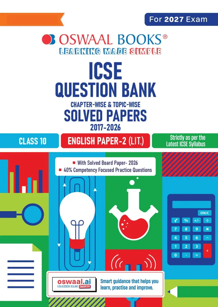 Class 10 ICSE Question Bank English Paper-2 Literature (2017-2026)