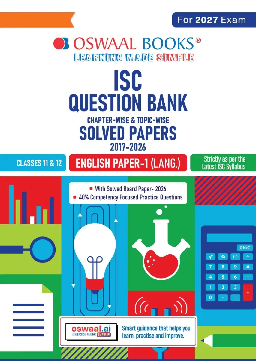 Class 11 & 12 ISC English Paper 1 Language Question Bank (2017-2026) | Chapter-wise & Topic-wise with Competency Based Questions