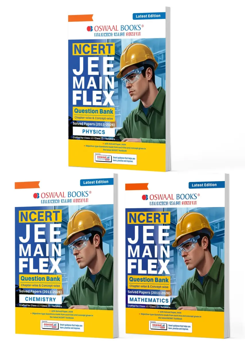 NCERT JEE (Main) FLEX | Chapter-wise & Topic-wise NCERT Objective Question Bank-Physics, Chemistry & Mathematics