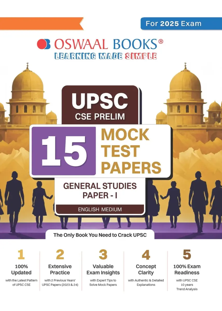UPSC CSE Prelim 15 Mock Test Papers General Studies Paper-I