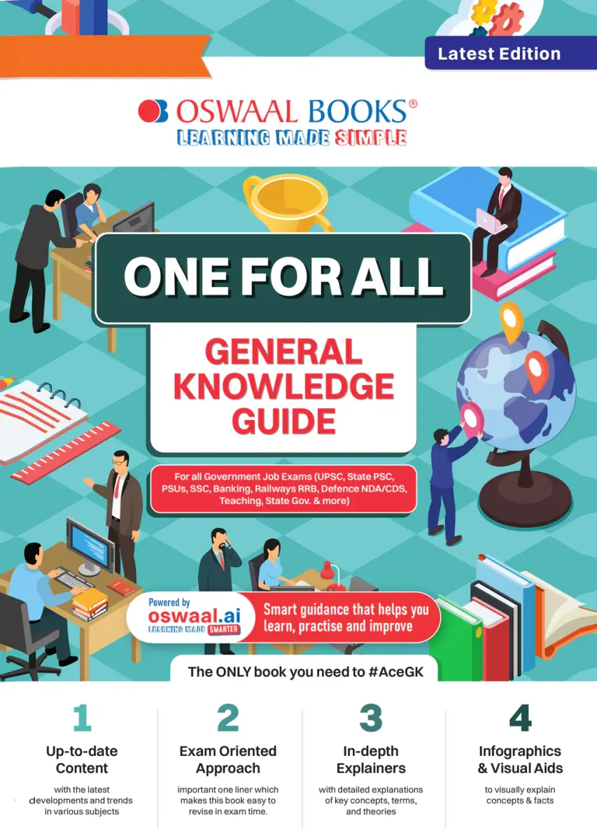 One For All General Knowledge Book English Medium | Government & Competitive Exams – SSC, Banking, Railways RRB